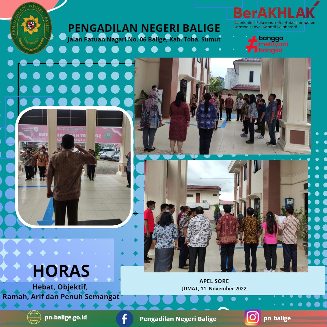 APEL JUMAT SORE 11 NOVEMBER 2022